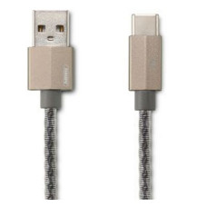 Кабель Remax RC-110a Gefon series USB Type-C 2.1A 1м сірий Кабель Remax RC-110a Gefon series USB Type-C 2.1A 1м сірий