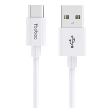 Кабель Yoobao YB-CA2 USB Type-C 2.4A 1м білий Кабель Yoobao YB-CA2 USB Type-C 2.4A 1м білий