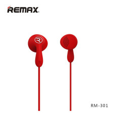 Навушники дротові Remax RM-301 Candy червоні Навушники дротові Remax RM-301 Candy червоні