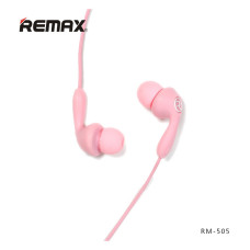Навушники дротові Remax RM-505 Candy рожеві