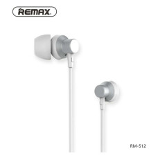 Навушники дротове Remax RM-512 Metal Wired срібло