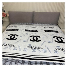Плед-покривало євро велсофт Chanel 200x220см білий