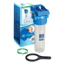Фільтр магістральний Aquafilter FHPR12-3_R триелементний прозорий корпус фільтра 10