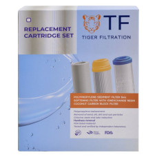 Набір картриджів TF Tiger Filtration поліпропілен гранульоване вугілля брикетоване вугілля