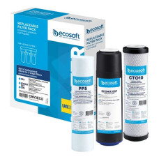 Комплект картриджів Ecosoft CМV3ECO Жорсткість піна плюс жорсткість хлор вугілля