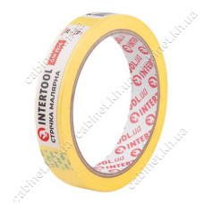 Стрічка малярна Intertool DM-1920 19мм х 20м жовта