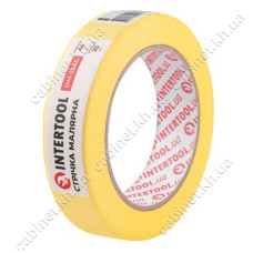 Стрічка малярна Intertool DM-2540 25мм х 40м жовта 9шт