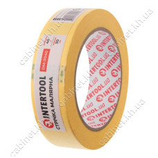 Стрічка малярна Intertool DM-3040 30мм х 40м жовта 8шт