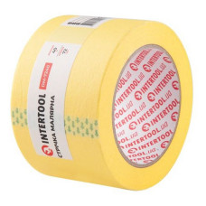 Стрічка малярна Intertool DM-7240 72мм х 40м жовта 2шт