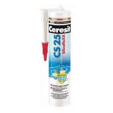 Герметик силіконовий Ceresit CS25 280мл карамель Герметик силіконовий Ceresit CS25 280мл карамель