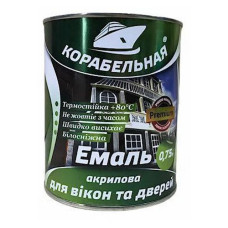 Фарба акрилова для вікон і дверей Корабельна 0.75кг Фарба акрилова для вікон і дверей Корабельна 0.75кг