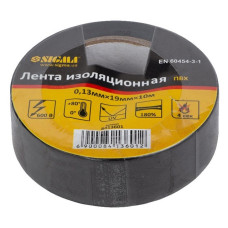 Ізолента ПВХ Sigma 8413601 0.13х19мм 10м чорна