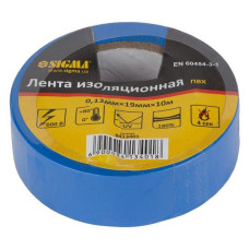 Ізолента ПВХ Sigma 8411601 Premium 0.13х19мм 10м чорна
