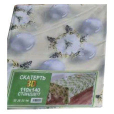 Скатертина для столу 3D 140х220см бежева