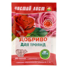 Добриво кристалічне для троянд Чистий лист 20г