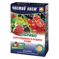 Добриво кристалічне для плодово-ягідних кущів Чистий лист 900г