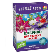 Добриво кристалічне для витких рослин Чистий лист 300г Добриво кристалічне для витких рослин Чистий лист 300г