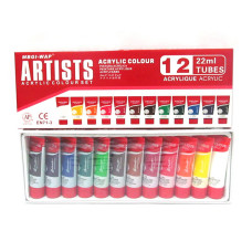 Набір фарб акрилових Artists 1222LA 12 кольорів 22мл Набір фарб акрилових Artists 1222LA 12 кольорів 22мл