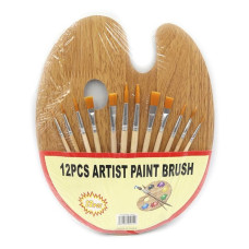 Набір пензлів IMG2316 Artist palette 12шт плюс палітра