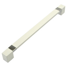 Ручка меблева Yakut 224mm Туреччина біла хром