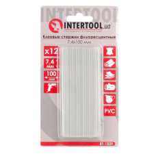 Комплект флуоресцентних клейових стрижнів Intertool RT-1039 7.4x100мм 12шт