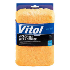 Губка для миття авто Vitol VSC-1557 мікрофібра 20х14х7см