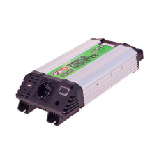 Перетворювач напруги Pulso IMU-1020 12V-220V/1000W USB-5VDC2.0A мод.хвиля/клеми