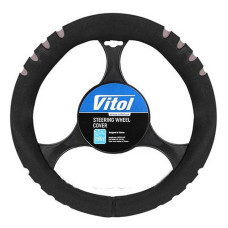 Чохол на кермо Vitol 14021 еластичний неопреновий чорний