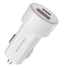 Автомобільний зарядний пристрій WUW C139 2USB USB&Type-C port білий Автомобільний зарядний пристрій WUW C139 2USB USB&Type-C port білий