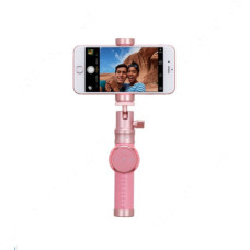 Монопод для селфі Momax Hero KMS4L2 Bluetooth рожевий