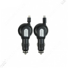 Автомобільний зарядний пристрій Ozio CN23 5V / 1А 1 USB plus Micro USB кабель чорний