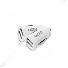 Автомобільний зарядний пристрій Ozio EK30 5V / 2.1А 2 USB білий