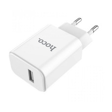 Мережевий зарядний пристрій Hoco C61A Victoria 2.1A 1USB білий