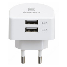 Мережевий зарядний пристрій Remax Moon RMT-7188 2.1A 2USB білий Мережевий зарядний пристрій Remax Moon RMT-7188 2.1A 2USB білий