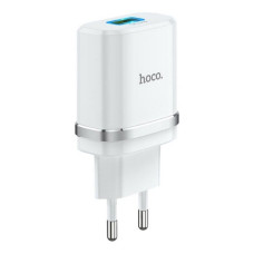 Мережевий зарядний пристрій Hoco C12Q Smart QC3.0 білий