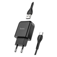 Мережевий зарядний пристрій Hoco N2 Vigour single port charger Type-C чорний