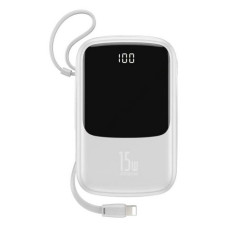 Портативний зарядний пристрій Baseus Q pow Digital Display 3A IP Cable 10000mAh білий
