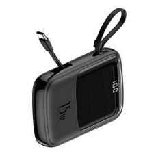 Портативний зарядний пристрій Baseus Q pow Digital Display 3A Type-C Cable 10000mAh чорний