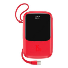 Портативний зарядний пристрій Baseus Q pow Digital Display 3A Type-C Cable 10000mAh червоний