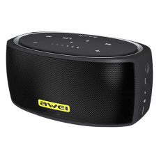 Bluetooth-колонка Awei Y210 портативна чорна з жовтим