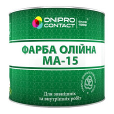 Фарба масляна Дніпро-Контакт МА-15 2.5кг зелена