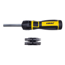 Викрутка з двосторонніми бітамі Sigma 4009821 6 в 1 плюс адаптер CrV Mega