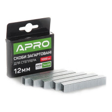 Скоби гартовані Apro 680148 12х11.3х0.7мм 1000шт
