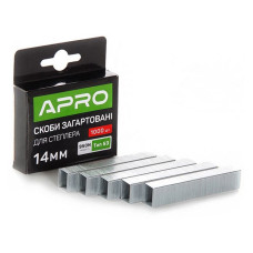 Скоби гартовані Apro 680149 14х11.3х0.7мм 1000шт