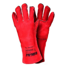 Рукавички краги зварювальника Sigma 9449301 XXL 35см червоні