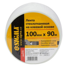 Стрічка склотканева Sigma 8402791 на клеєвій основі 100мм 90м