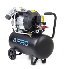 Компресор двоциліндровий Apro 850178 2.2кВт 416л/хв 8бар 50л 2 крана