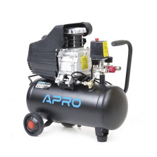 Компресор одноциліндровий Apro 850175 1.5кВт 205л/хв 8бар 24л 2 крана