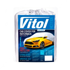 Тент автомобільний Vitol Hatchback 3XL 457х165х125мм сірий