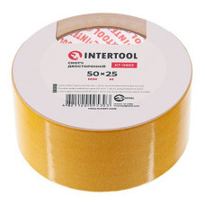 Скотч двобічний Intertool KT-0953 на поліпропіленовій основі 50мм 25м